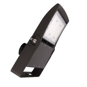 POLAR 2nd GEN | LED Flood Light | 150 Watt | 24000 Lumens | 5000K | 120V-277V | U-Bracket Mount | Bronze Housing | IP65 | UL & DLC Listed