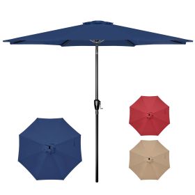 10' Patio Umbrella Outdoor Table Market Yard Umbrella with Push Button Tilt/Crank