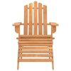 Patio Adirondack Chair with Footrest Solid Wood Acacia