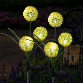 2pcs Solar Dandelion Lights Outdoor Decor, Outdoor Garden Decor Light (Color: Warm Light)