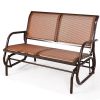 Swing Glider Chair 48 Inch Loveseat Rocker Lounge Backyard