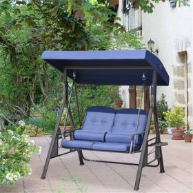 2 seats Outdoor Patio Swing Chair (Color: As Picture)